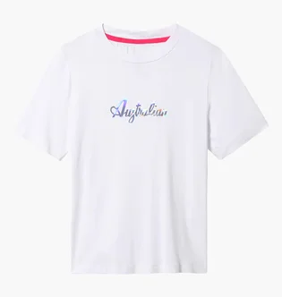 Футболка женская AUSTRALIAN Cotton Tee Holographic Logo White LSDTS0030-003