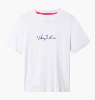 Футболка жіноча AUSTRALIAN Cotton Tee Holographic Logo White LSDTS0030-003