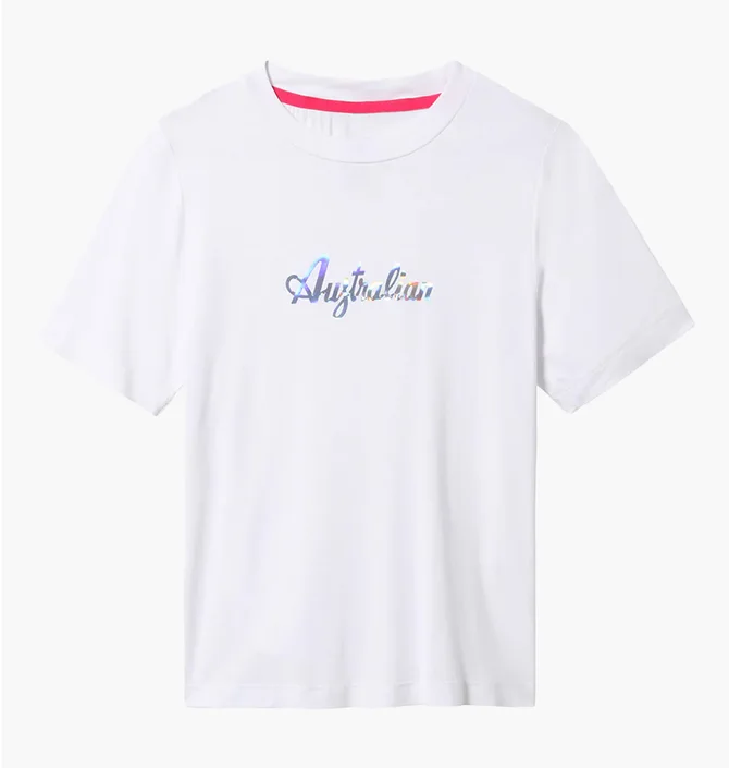 Футболка женская AUSTRALIAN Cotton Tee Holographic Logo White LSDTS0030-003