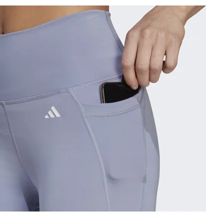 Леггинсы женские Adidas Optime Stash Pocket High-Waisted 7/8 Leggings Violet Hr5442