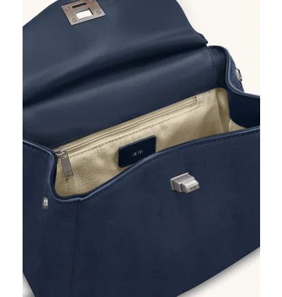 Сумка жіноча JW PEI Lucia Classic Faux Suede Top Handle Bag Blue BB2025BG123145JWP