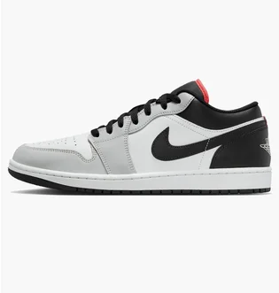 Кроссовки мужские Air jordan 1 Low MenS Shoes Grey/White 553558-045