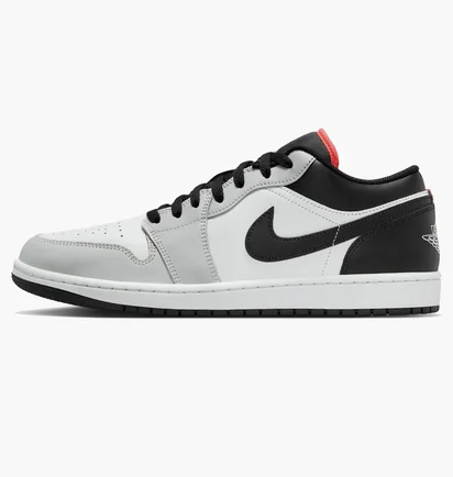 Кроссовки мужские Air jordan 1 Low MenS Shoes Grey/White 553558-045