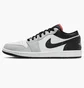 Кроссовки мужские Air jordan 1 Low MenS Shoes Grey/White 553558-045