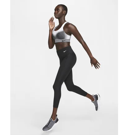 Топ жіночий Nike W Swsh Flyknit Bra White/Grey DQ5119-010