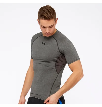 Футболка чоловіча Under Armour Heat Gear Ss Compression Top Grey 1257468-090