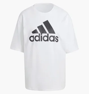 Футболка жіноча Adidas Essentials Big Logo Boyfriend Tee White HR4930