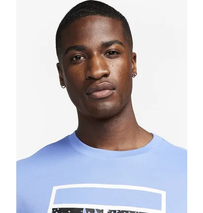 Футболка мужская Nike T-Shirt Court Dri-Fit Light Blue FJ1502-450