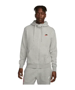 Толстовка мужская Nike Club Kapuzenjacke Grey DQ8384-064