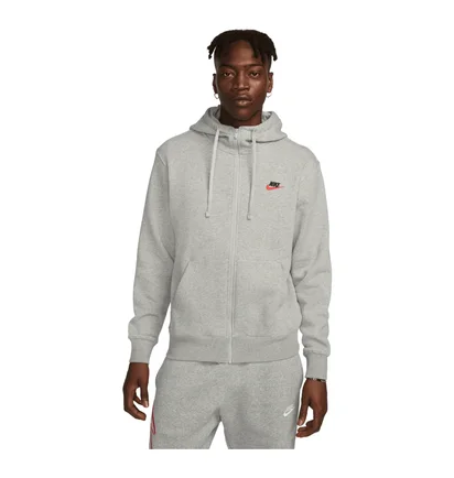 Толстовка чоловіча Nike Club Kapuzenjacke Grey DQ8384-064
