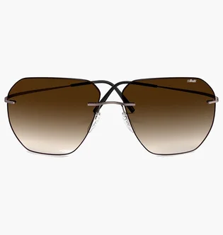 Солнцезащитные очки мужские Silhouette Gold/Brown 8743-6040