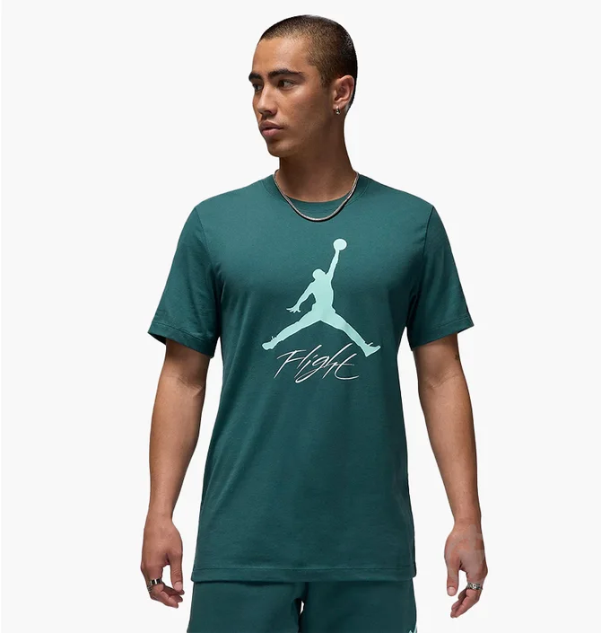 Футболка мужская Air Jordan Flight Hbr Tee Green AO0664-366