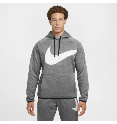 Худи мужское Nike Therma-Fit Pullover Fitness Grey FZ1072-010