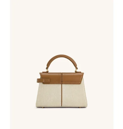 Сумка жіноча JW PEI Elise Top Handle Bag Brown/Beige BB2024BG86084JWP