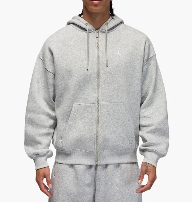 Nike Jordan スタジャン L グレー/クリーム ᐉ Толстовка чоловіча Air Jordan Brooklyn Fleece Grey IB7231-050