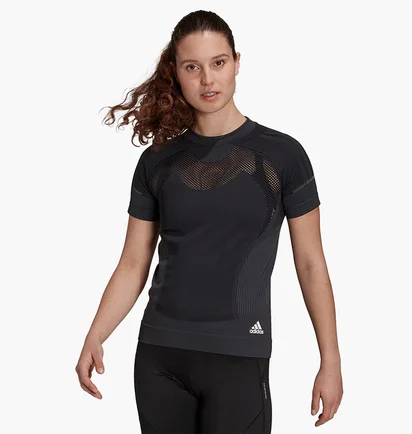Футболка жіноча Adidas Primeknit T-Shirt Black GK3754