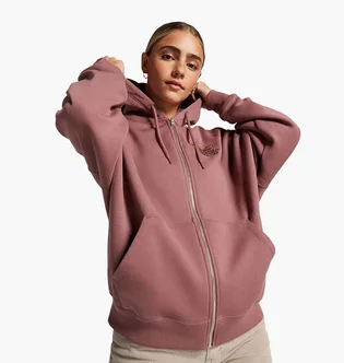 Толстовка жіноча Converse Blooming Skate Fz Hoodie Nightfall Pink 10026045-283