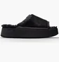 Тапочки жіночі Nike Calm Elevation Fur Black HV8560-001