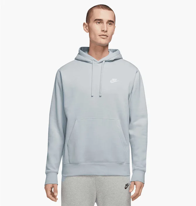 Худи мужское Nike Sportswear Club Fleece Grey BV2654-043