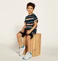 Футболка детская Puma Alpha Striped Multi 847293-06
