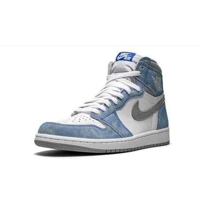 Кроссовки мужские Air Jordan 1 Retro High Og White/Light Blue 555088-402