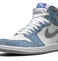 Кроссовки мужские Air Jordan 1 Retro High Og White/Light Blue 555088-402
