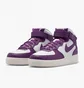 Кроссовки женские Nike Air Force 1 07 Mid Lx Violet/White Dz4865-503