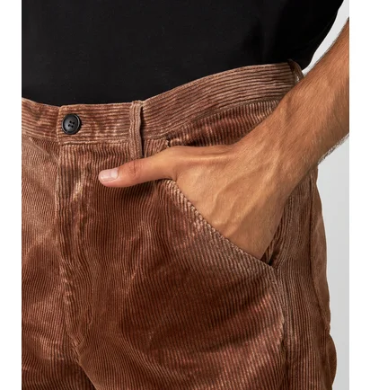 Штаны мужские Comme des Garcons Woven Brown FL-P007
