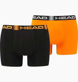 Труси чоловічі HEAD Basic Boxer Black/Orange (2 шт) 701219886-001