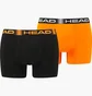 Труси чоловічі HEAD Basic Boxer Black/Orange (2 шт) 701219886-001
