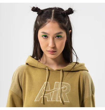 Худі унісекс Nike W Nsw Air Flc Hoodie Olive DM6059-769