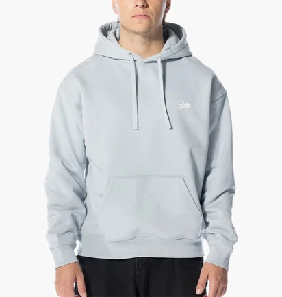 Худи мужское Patta Basic Hooded Sweater Light Blue POC-BC23-HS-021