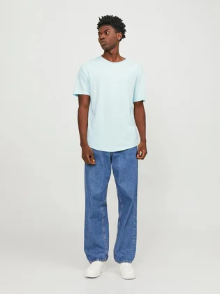 Футболка мужская Jack & Jones Jjebasher O-Neck Ss Noos Blue 12182498-SOOTHINGSEA