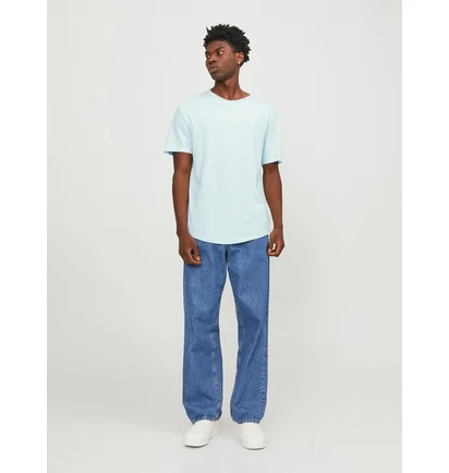 Футболка чоловіча Jack & Jones Jjebasher O-Neck Ss Noos Blue 12182498-SOOTHINGSEA