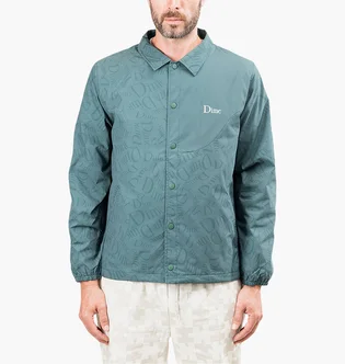 Рубашка унисекс Dime Allover Coach Jacket Turquoise DIMES7000DKGR