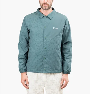Рубашка унисекс Dime Allover Coach Jacket Turquoise DIMES7000DKGR