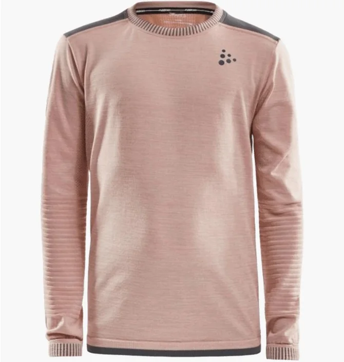 Кофта дитяча Craft Fuseknit Comfort Rn Ls Junior Pink 1906633-704975