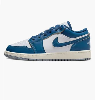 Кроссовки детские Air Jordan 1 Low Se Gs White/Blue FN9137-141