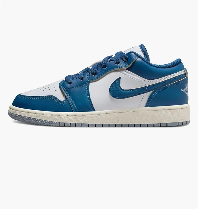 Кроссовки детские Air Jordan 1 Low Se Gs White/Blue FN9137-141