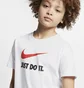 Футболка детская Nike B Nsw Tee Jdi Swoosh White AR5249-100
