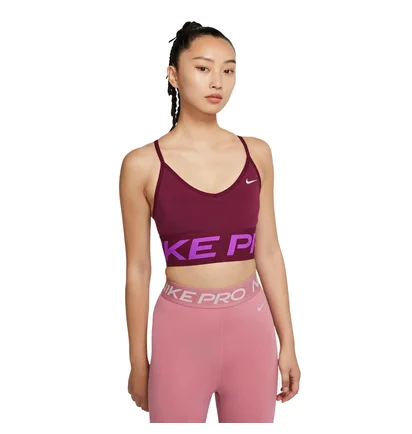 Топ женский Nike W Indy Pro Cn Long Line Bra Bordo Ct3764-638