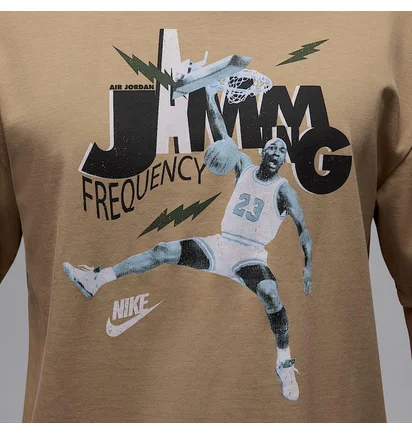 Футболка мужская Air Jordan Brand Jam 85 Ss Crew Beige HJ2929-240