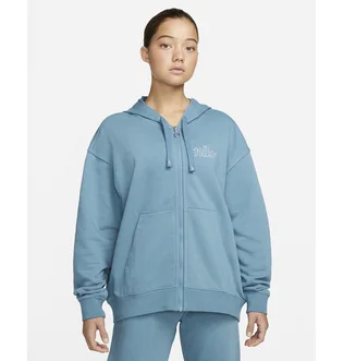 Куртка женская Nike Dri-Fit Get Fit WomenS Graphic Full-Zip Training Hoodie Light Blue DQ5536-440