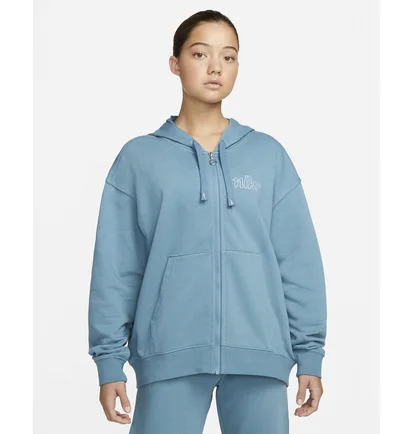 Куртка жіноча Nike Dri-Fit Get Fit WomenS Graphic Full-Zip Training Hoodie Light Blue DQ5536-440