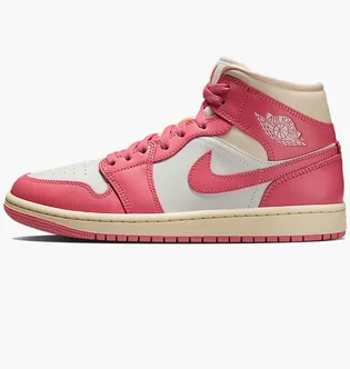 Кроссовки женские Air Jordan W 1 Mid Pink/White BQ6472-109
