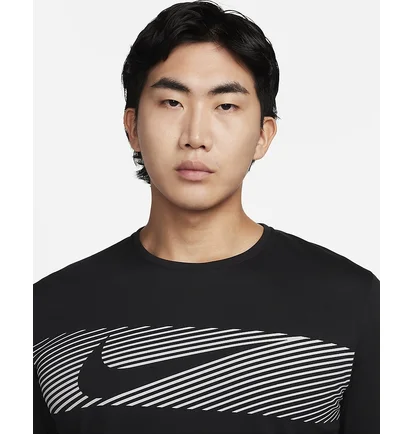 Лонгслів чоловічий Nike Dri-Fit Flash Black FB8552-010