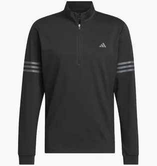 Кофта мужская Adidas 3-Stripes Half-Zip Performance Black IS7132