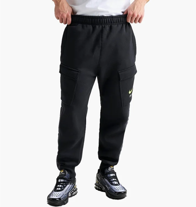 Штани чоловічі Nike Air Retro Fleece Cargo Pants Black FN7693-011