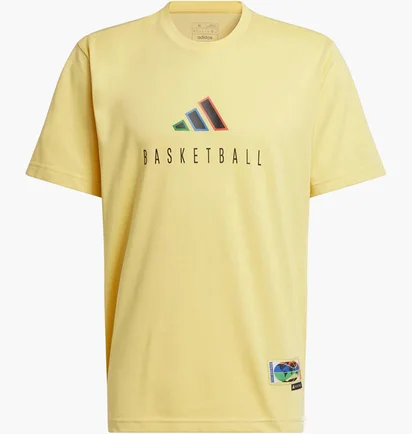 Футболка мужская Adidas Wwh Logo G T Yellow IY1155