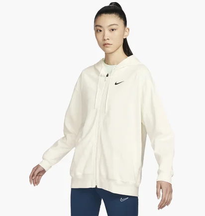 Толстовка жіноча Nike Nsw Jrsy Os Fz Hoodie Beige DM6415-133